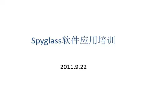 Spyglass软件应用培训(个人总结,部门培训)