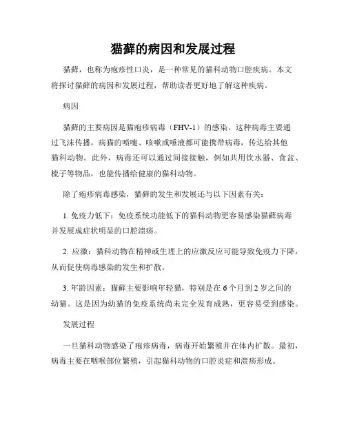 猫藓的病因和发展过程
