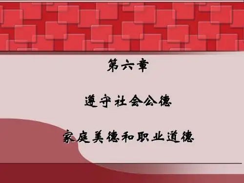 思想道德修养与法律基础课件PPT第五章
