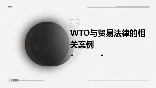 2024版WTO与贸易法律的相关案例