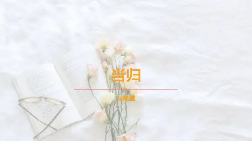 当归课件