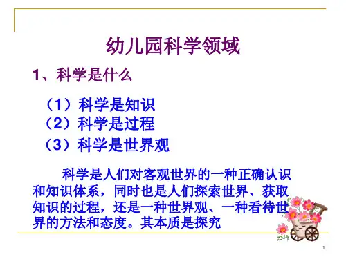 幼儿园科学领域PPT课件