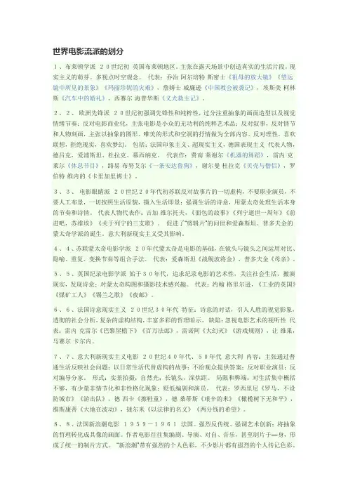 电影流派