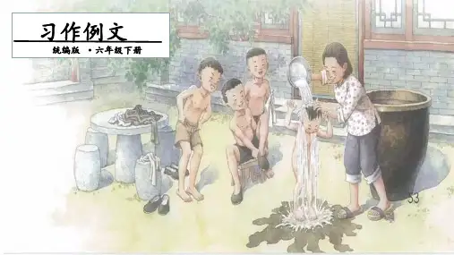 六年级【下】册语文-第三单元习作例文人教部编版(13张ppt)公开课课件[1]