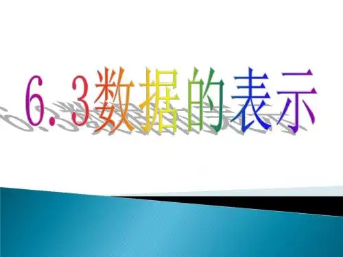《数据的表示》参考课件2