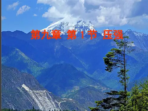 人教版八年级物理课件：9.1压强(共16张PPT)