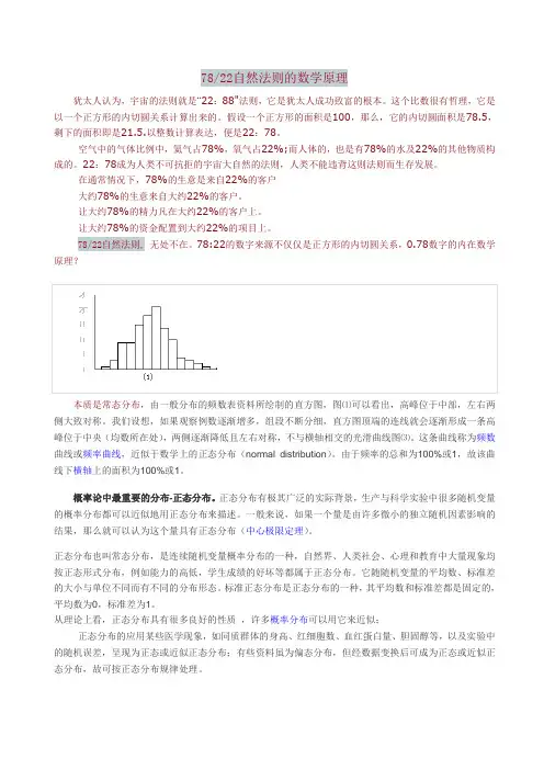 78：22法则的数学原理