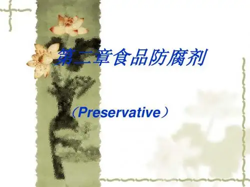 食品添加剂 防腐剂 (Preservative)课程文档