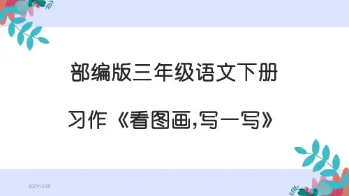 部编版三年级语文下册习作《看图画,写一写》优质PPT课件