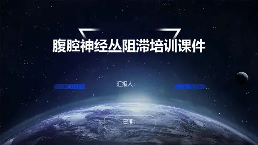 腹腔神经丛阻滞培训课件