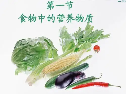 《食物中的营养物质》课件