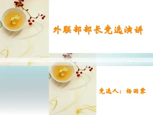 外联部部长竞选PPT