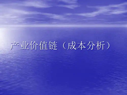 产业价值链成本分析教材.pptx