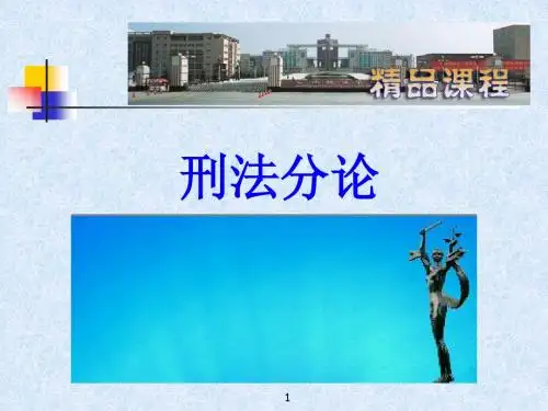 刑法分则概述