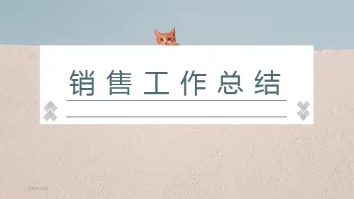 完整版销售工作总结ppt