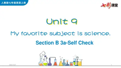 人教版英语初一年级七年级上册 Unit 9 Section B 3a-Self Check 【教学课