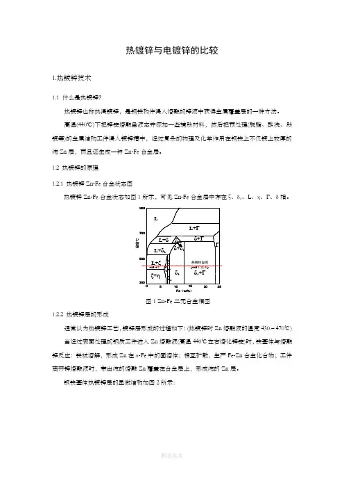 热镀锌与电镀锌比较