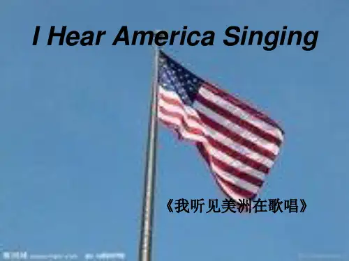I Hear America Singing
