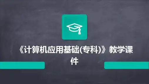 《计算机应用基础(专科)》教学课件