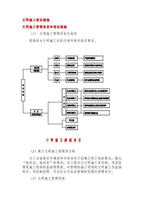 安全、环保、质量、进度文明施工保障措施