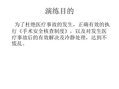 手术开错部位时的应急预案及流程ppt课件