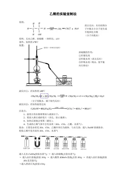 乙烯实验室制法