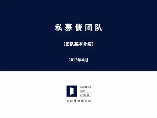 私募团队简介ppt课件