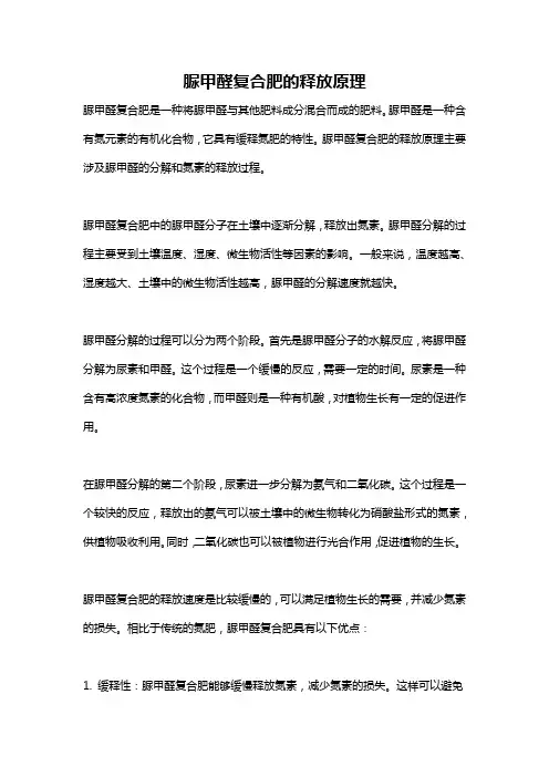 脲甲醛复合肥的释放原理