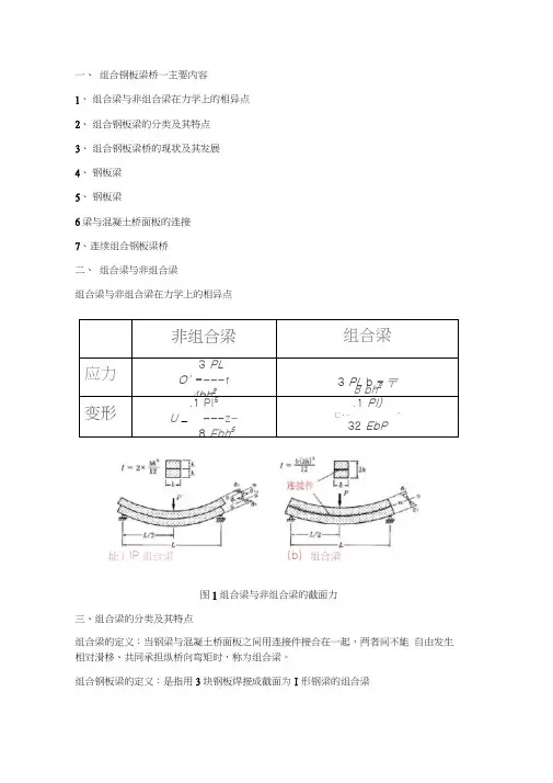 组合钢板梁桥设计及计算总结