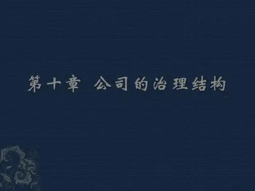 公司治理结构