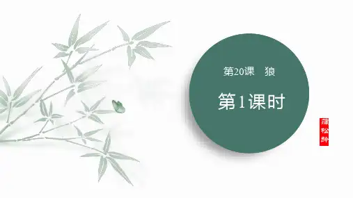 第20课 狼 课件(共49张PPT) 2024-205学年语文部编版七年级上册.ppt