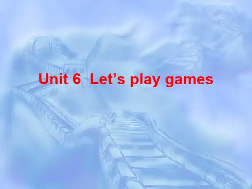 少儿英语一级A_Unit6Let’s play games(共13页)--课件ppt