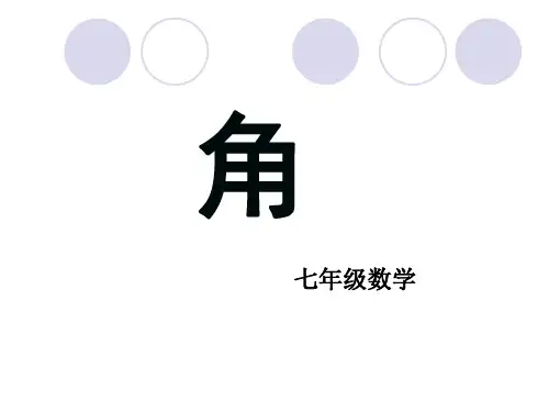 人教版数学七年级上册4.3.1角课件(共30张PPT)