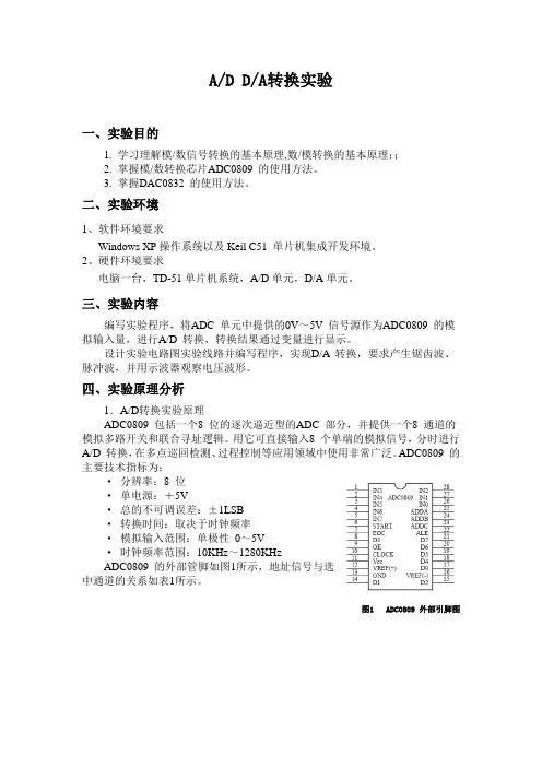 AD DA实验