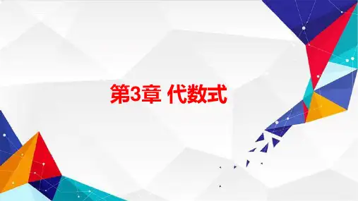 苏科版数学七上期中复习专题突破第3章代数式课件(共19页)