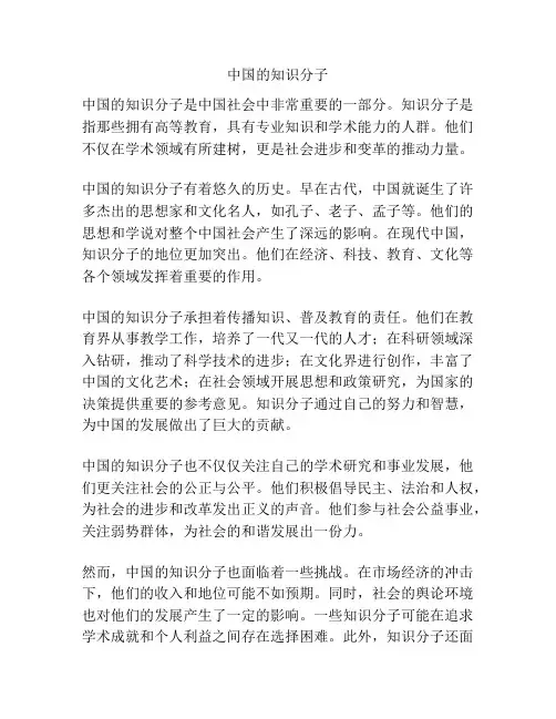 中国的知识分子