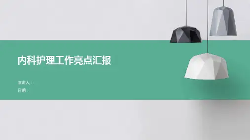 内科护理工作亮点汇报