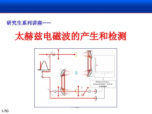 THz generation and dtection太赫兹电磁波的产生和检测PPT