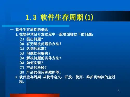 一章节软件工程概论