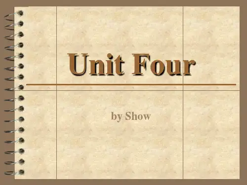高一英语必修三unit4知识点