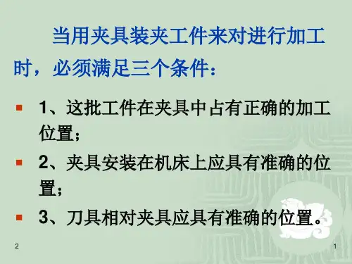 工装夹具设计图解及实例幻灯片