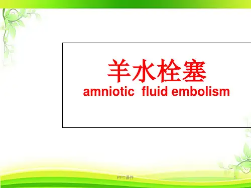 羊水栓塞   ppt课件