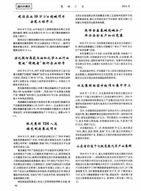 建滔实业10万t／a烧碱项目安装工程开工
