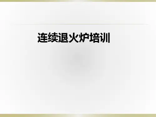连续退火线专业培训教材