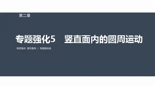 高中物理必修二 第二章 专题强化5 竖直面内的圆周运动
