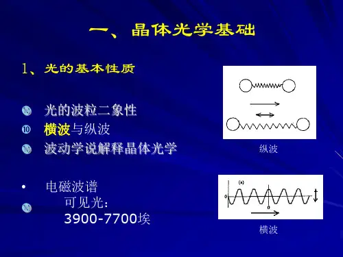 晶体光学基础