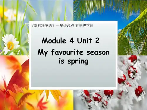 五年级下册英语课件Module4Unit2Myfavouriteseasonisspring外研社一起
