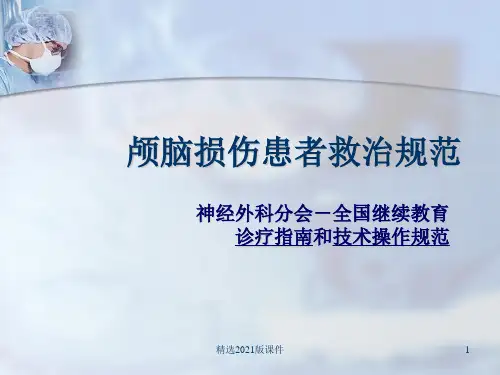 颅脑外伤指南