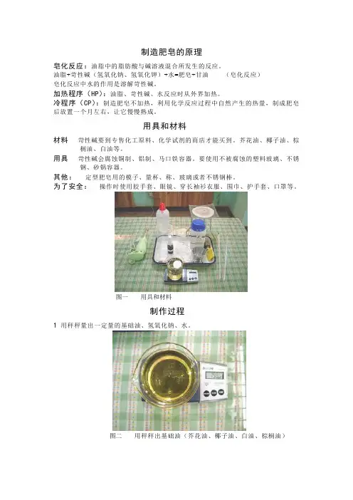 肥皂的制造原理