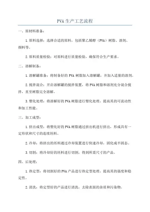 PVA生产工艺流程